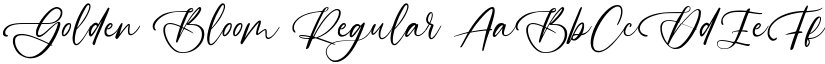 Golden Bloom font download