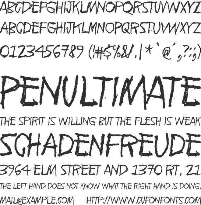 Who are you font preview