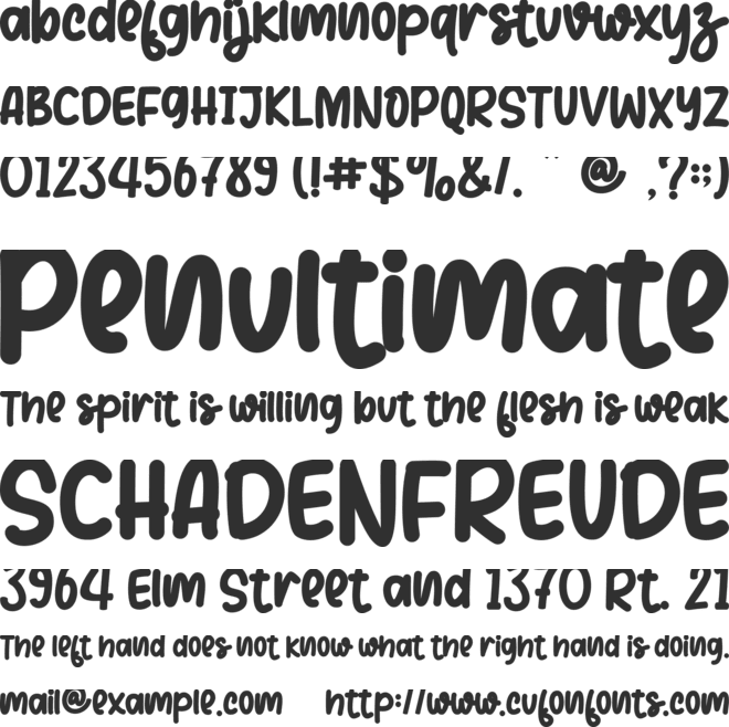 Simple Christmas - Personal use font preview