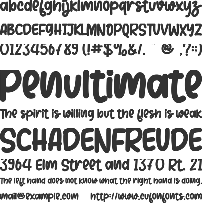 Simple Christmas - Personal use font preview