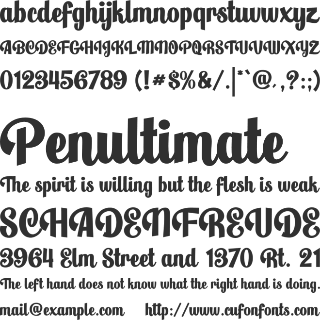 Motherlord font preview