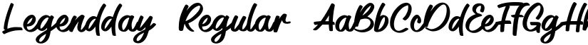 Legendday Regular font