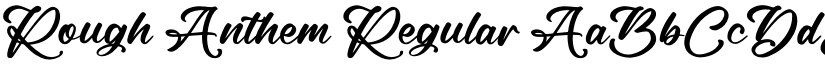 Rough Anthem Regular font