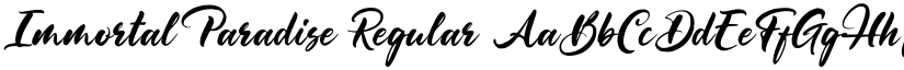 Immortal Paradise Regular font