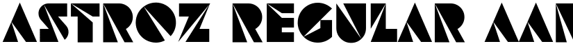 Astroz Regular font