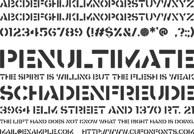 FW Punk Is Dead font preview