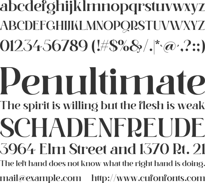 Moldyen font preview