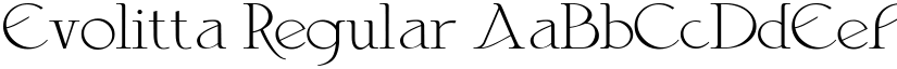 Evolitta font download