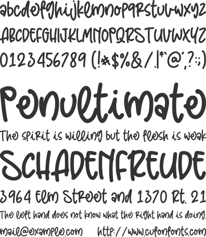Sweet Taro font preview