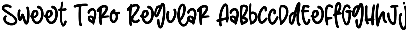 Sweet Taro Regular font