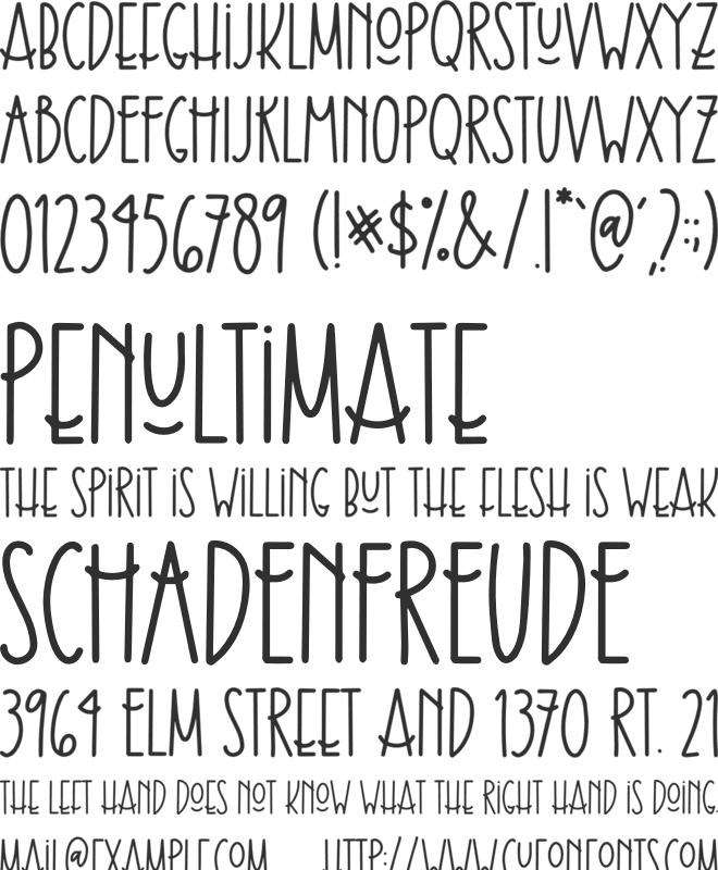 Home Of Smile font preview