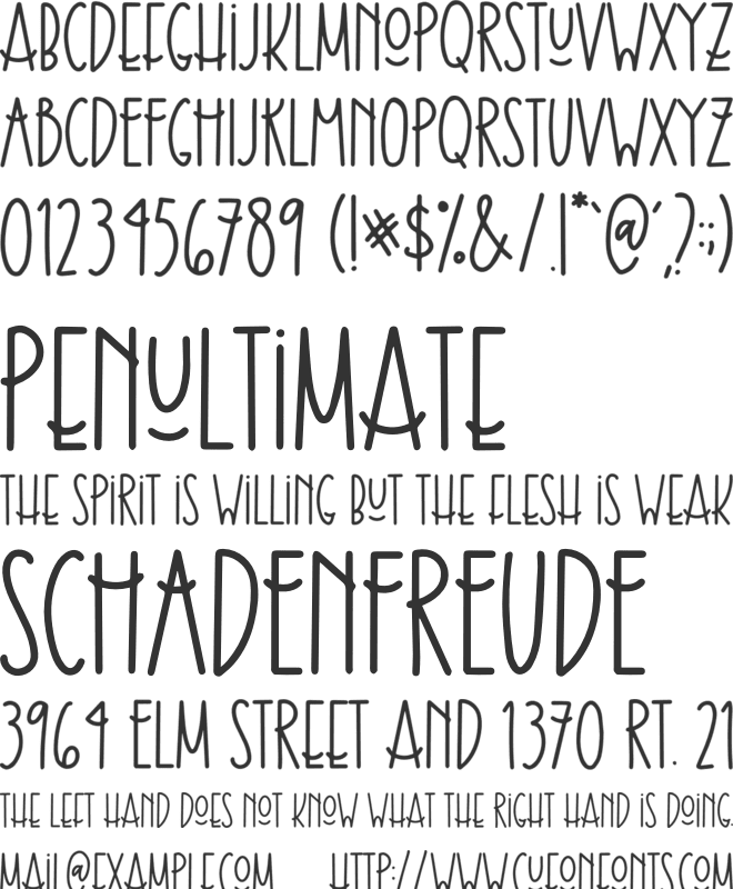 Home Of Smile font preview