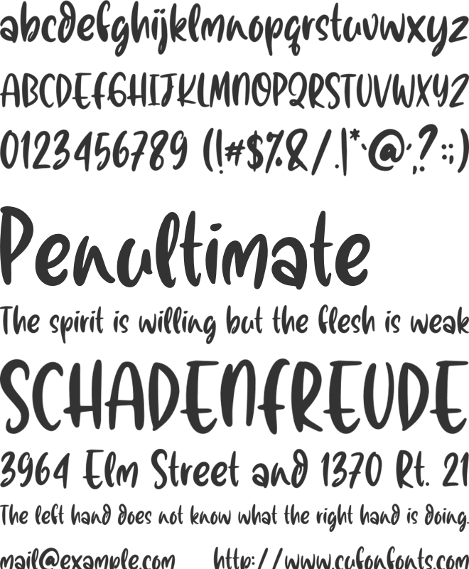 Alpukat Kocok font preview