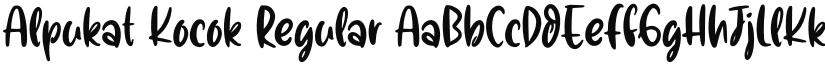 Alpukat Kocok font download