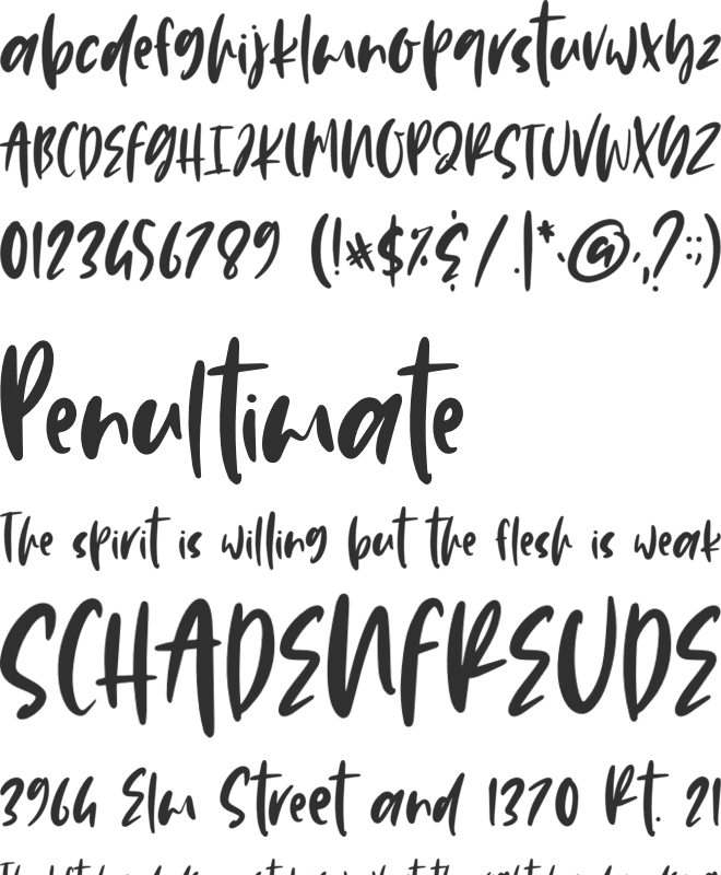 Sweet Gelatos font preview