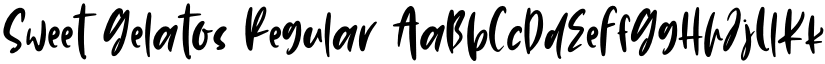 Sweet Gelatos font download