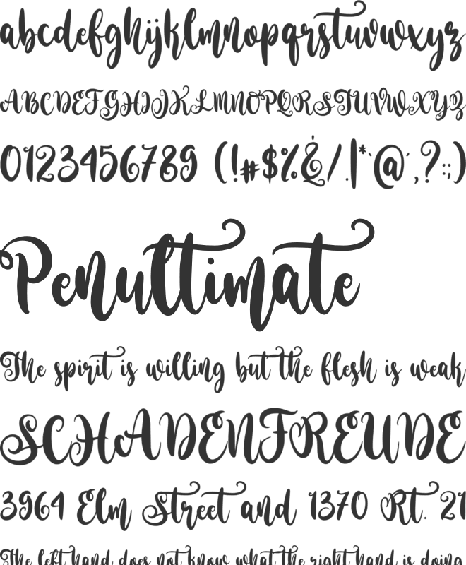 Sunflower Dance font preview