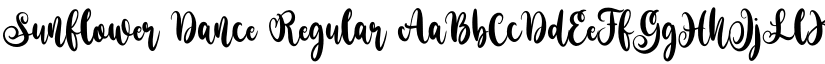 Sunflower Dance Regular font