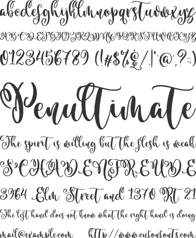 Baby Amber font preview