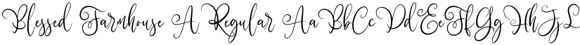 Blessed Farmhouse A Regular font