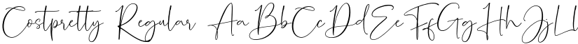 Costpretty Regular font