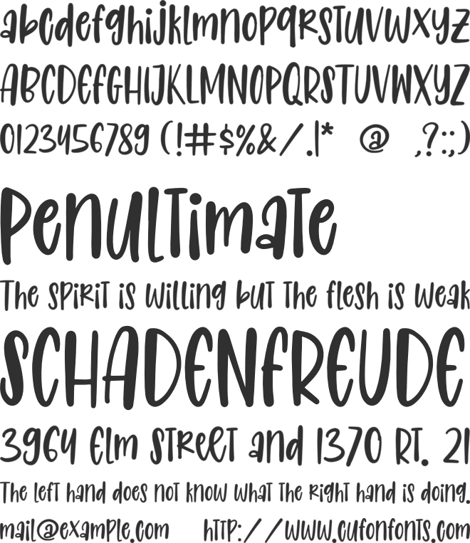 Melted Cheese font preview