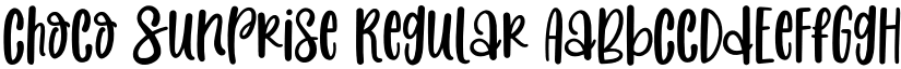 Choco Sunprise Regular font