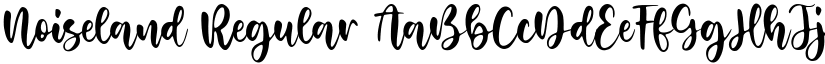 Noiseland Regular font