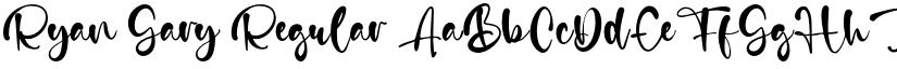 Ryan Gary Regular font