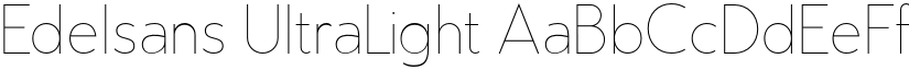 Edelsans UltraLight font