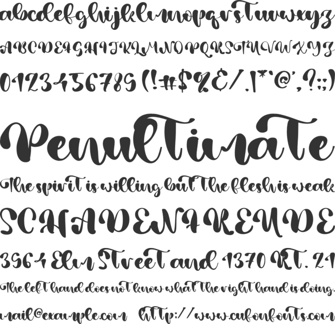 Pierre font preview