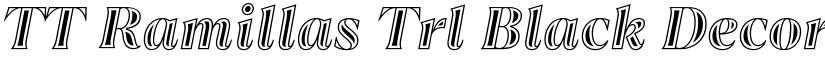 TT Ramillas Trl Black Decor It font