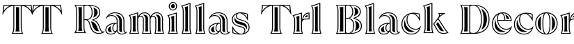 TT Ramillas Trl Black Decor font