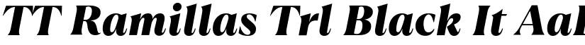 TT Ramillas Trl Black It font