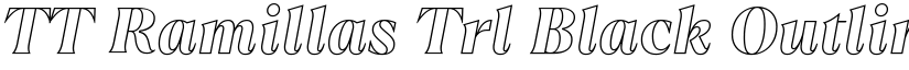 TT Ramillas Trl Black Outline It font