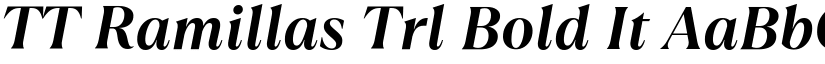 TT Ramillas Trl Bold It font