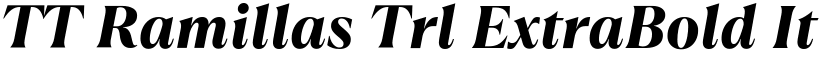 TT Ramillas Trl ExtraBold It font