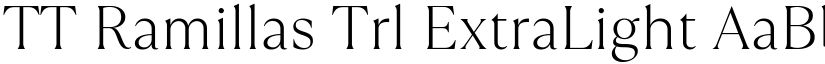 TT Ramillas Trl ExtraLight font