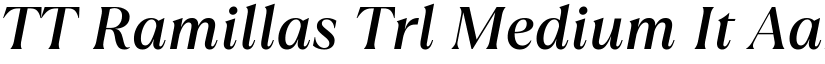TT Ramillas Trl Medium It font