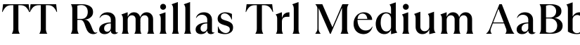 TT Ramillas Trl Medium font