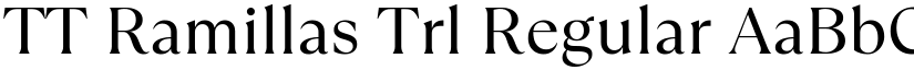 TT Ramillas Trl Regular font