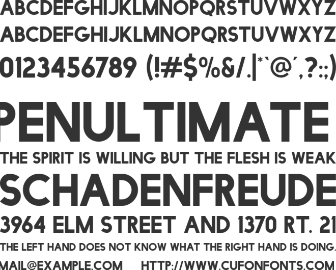 Facile Sans font preview