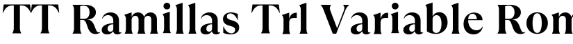 TT Ramillas Trl Variable Roman Regular (Variable) font