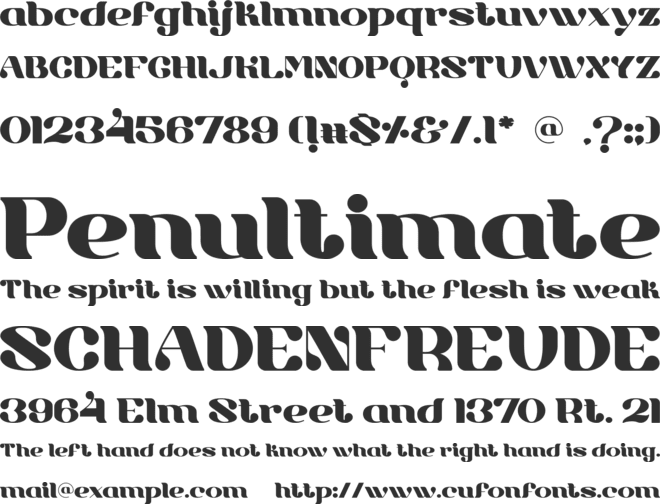 Rochalle font preview