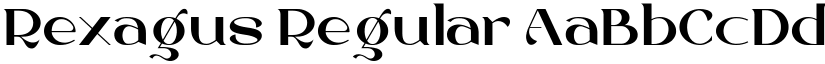 Rexagus Regular font