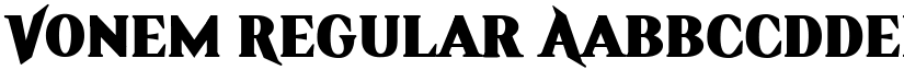 Vonem Regular font