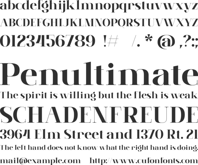 Brume Matinale font preview
