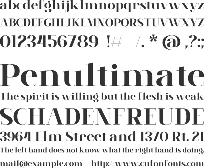 Brume Matinale font preview