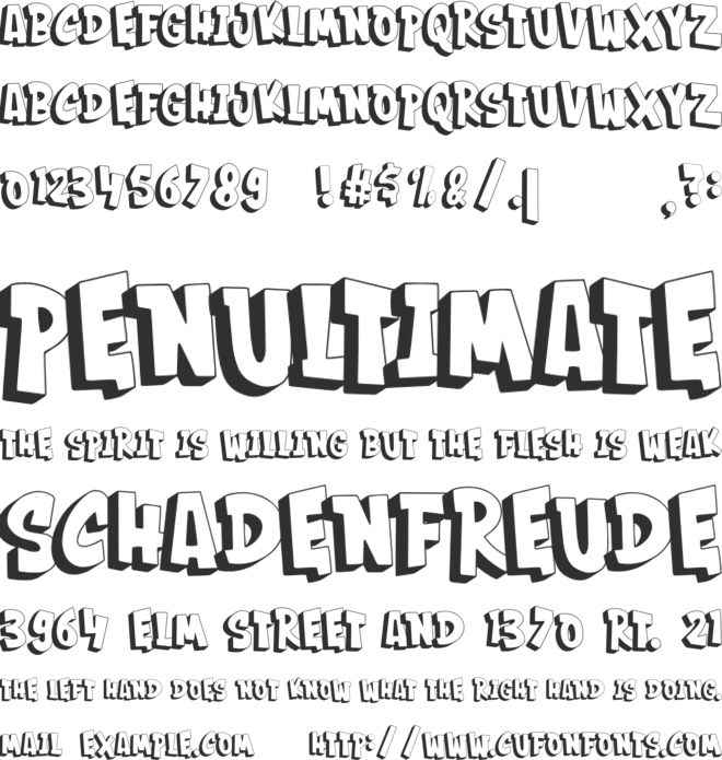 BOOMSTER font preview