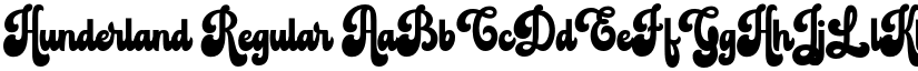 Hunderland font download